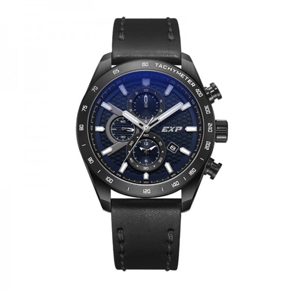 Expedition 6847 Black Blue Dial MCLIPBU